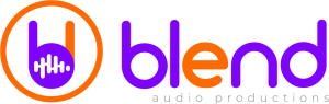 Blend Audio Logo Branco Horizontal